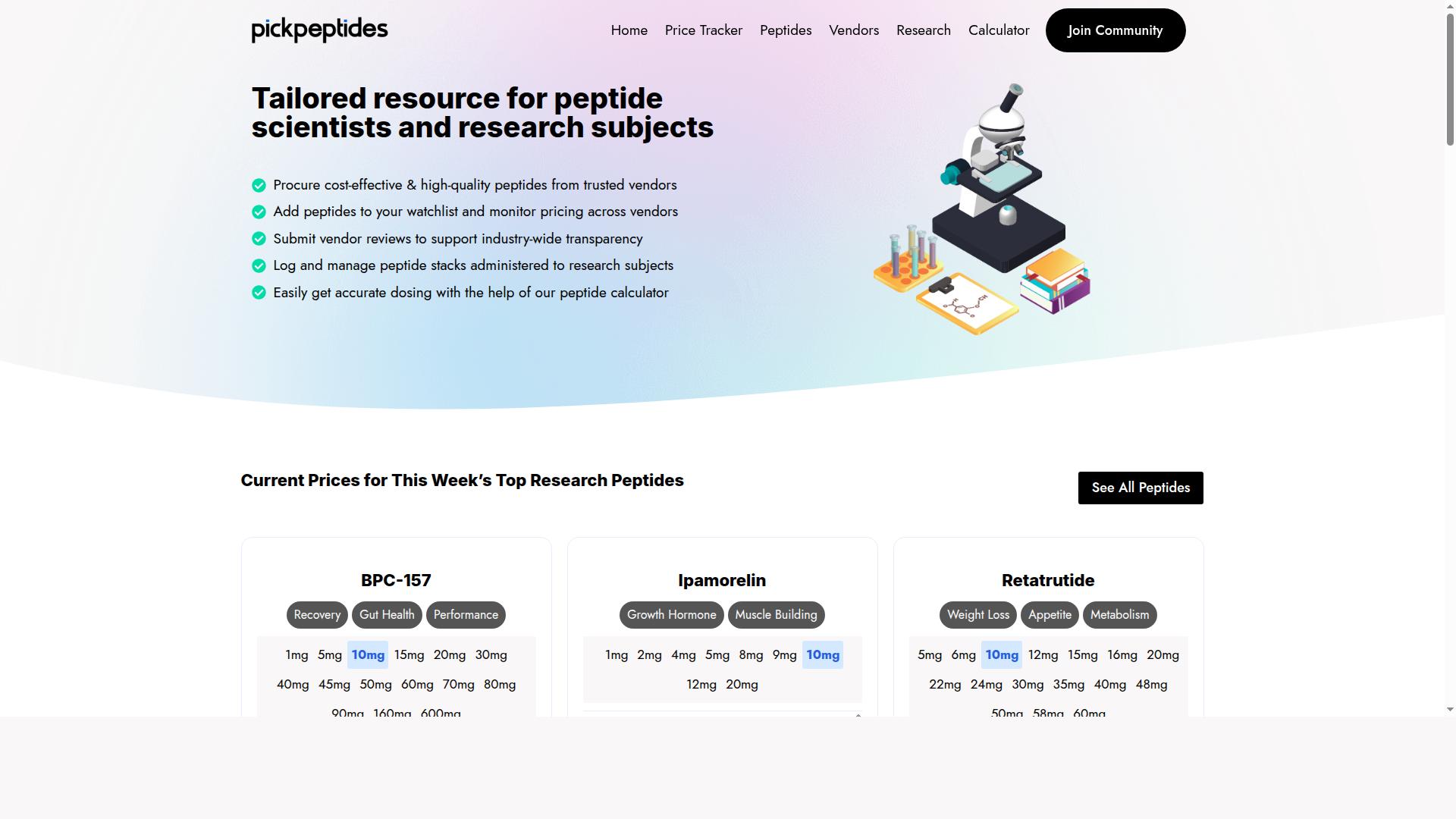 Ascension Peptides for GHK-Cu website